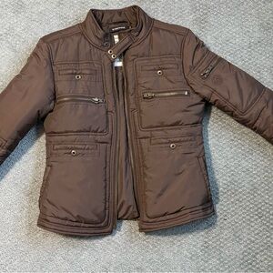 Brown Quilted Jacket